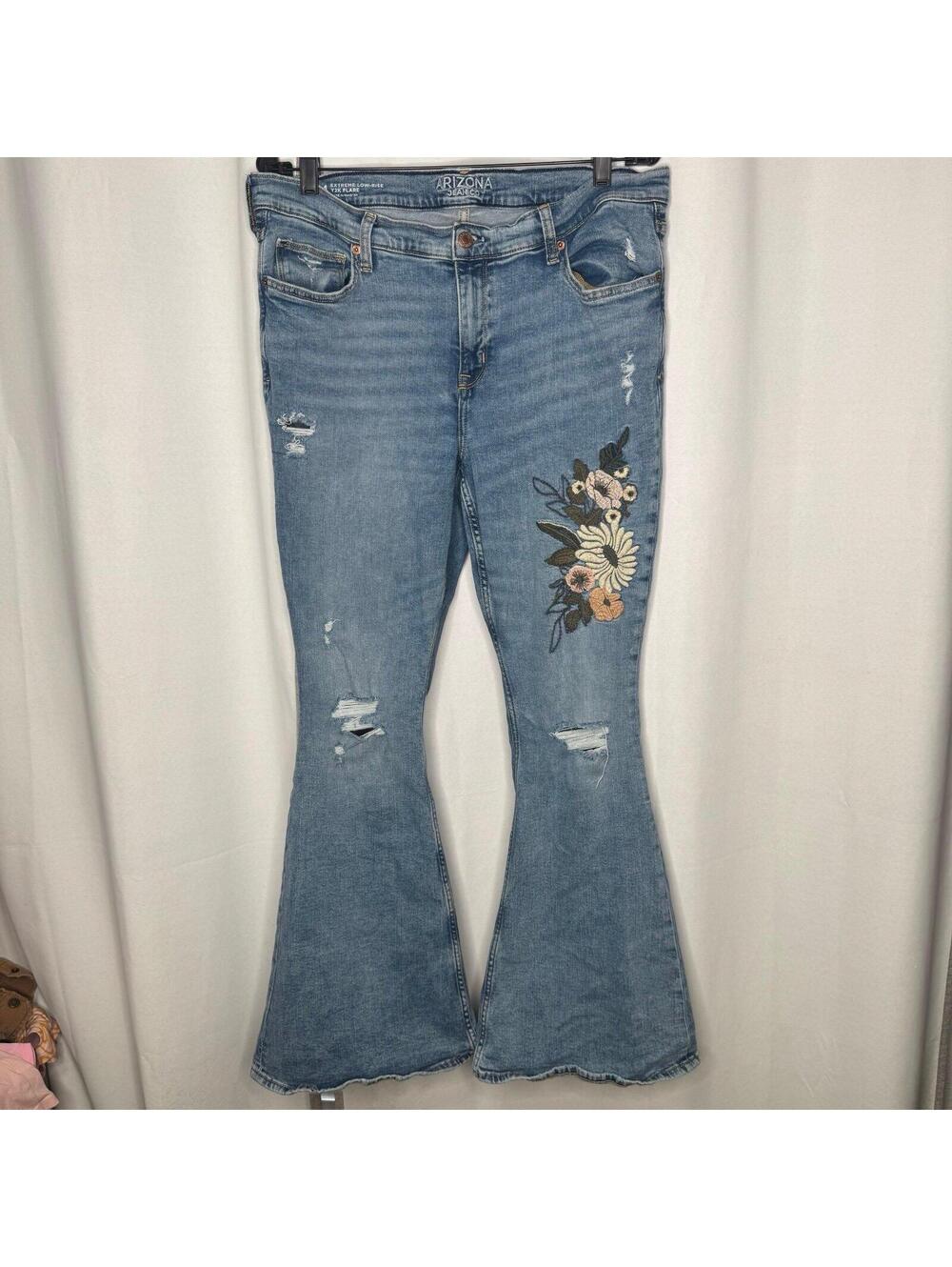 Arizona Jean Co Y2K Flare Low Rise Flare Leg Size 14